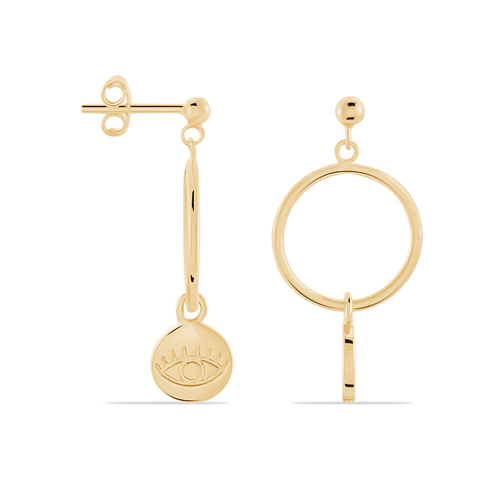 Boucles D'oreilles Pendantes Maguette Plaqué Or Jaune - Pendantes Femme | Marc Orian