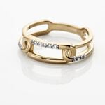 Bague Plaqu&eacute; Or Mietta Oxydes De Zirconium - Bijoux fantaisie Femme | Marc Orian