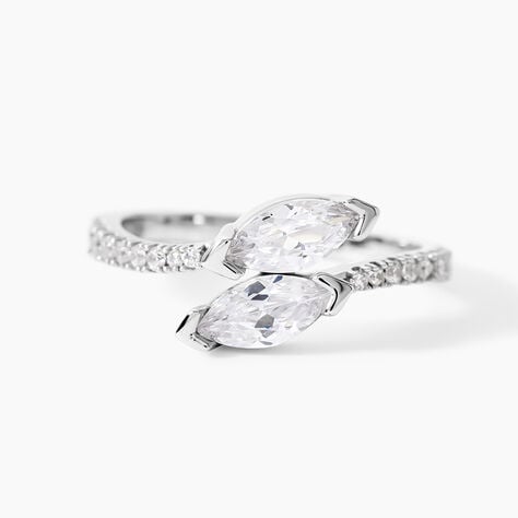 Bague Nevarte Argent Blanc Oxyde De Zirconium - Bijoux fantaisie Femme | Marc Orian