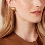 Boucles D'oreilles Puces Nolene Acier Jaune - Puces Femme | Marc Orian