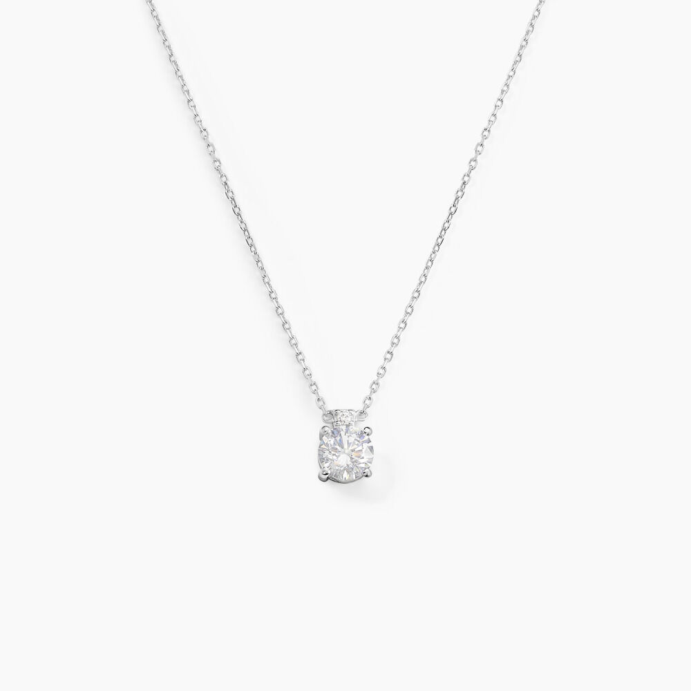 Collier Zilda Or Blanc Oxyde De Zirconium - Colliers avec pierres Femme | Marc Orian