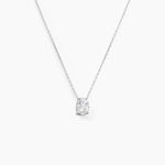 Collier Zilda Or Blanc Oxyde De Zirconium - Colliers avec pierres Femme | Marc Orian