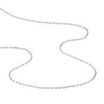 Cha&icirc;ne Claudine Maille For&ccedil;at Argent Blanc - Colliers fantaisie Famille | Marc Orian