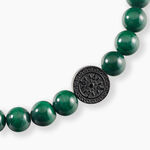 Bracelet Jourdan Acier Noir Malachite - Bracelets cha&icirc;nes Homme | Marc Orian