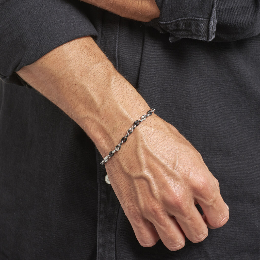 Bracelet Ludwig Acier Bicolore - Bracelets chaînes Homme | Marc Orian