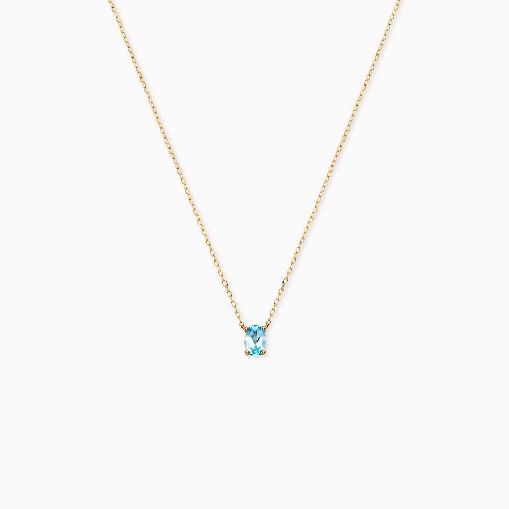 Collier Ovale Or Jaune Topaze - Colliers solitaires Femme | Marc Orian
