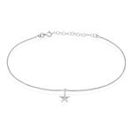 Cha&icirc;ne De Cheville Zeli Argent Blanc - Chaines de cheville Femme | Marc Orian