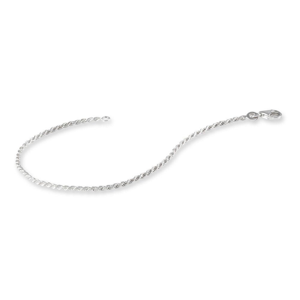 Bracelet Cacilda Maille Corde Argent Blanc - Bracelets mailles Femme | Marc Orian