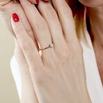 Bague Or Bicolore Goulvena Oxyde De Zirconium - Solitaires Femme | Marc Orian