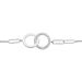 Bracelet Argent Satin Oxydes De Zirconium - Bracelets Anneaux Entrelaces Femme | Marc Orian