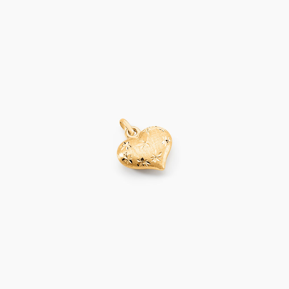 Pendentif Eudocie Coeur Mat Et Brillant Or Jaune - Pendentifs Femme | Marc Orian
