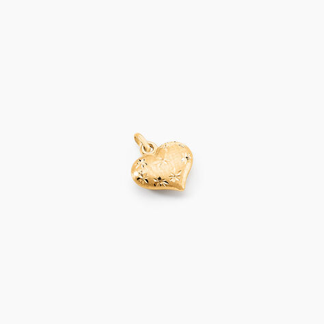 Pendentif Eudocie Coeur Mat Et Brillant Or Jaune - Pendentifs Femme | Marc Orian