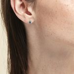 Boucles D'oreilles Puces Or Jaune Leroy Topaze - Puces Femme | Marc Orian