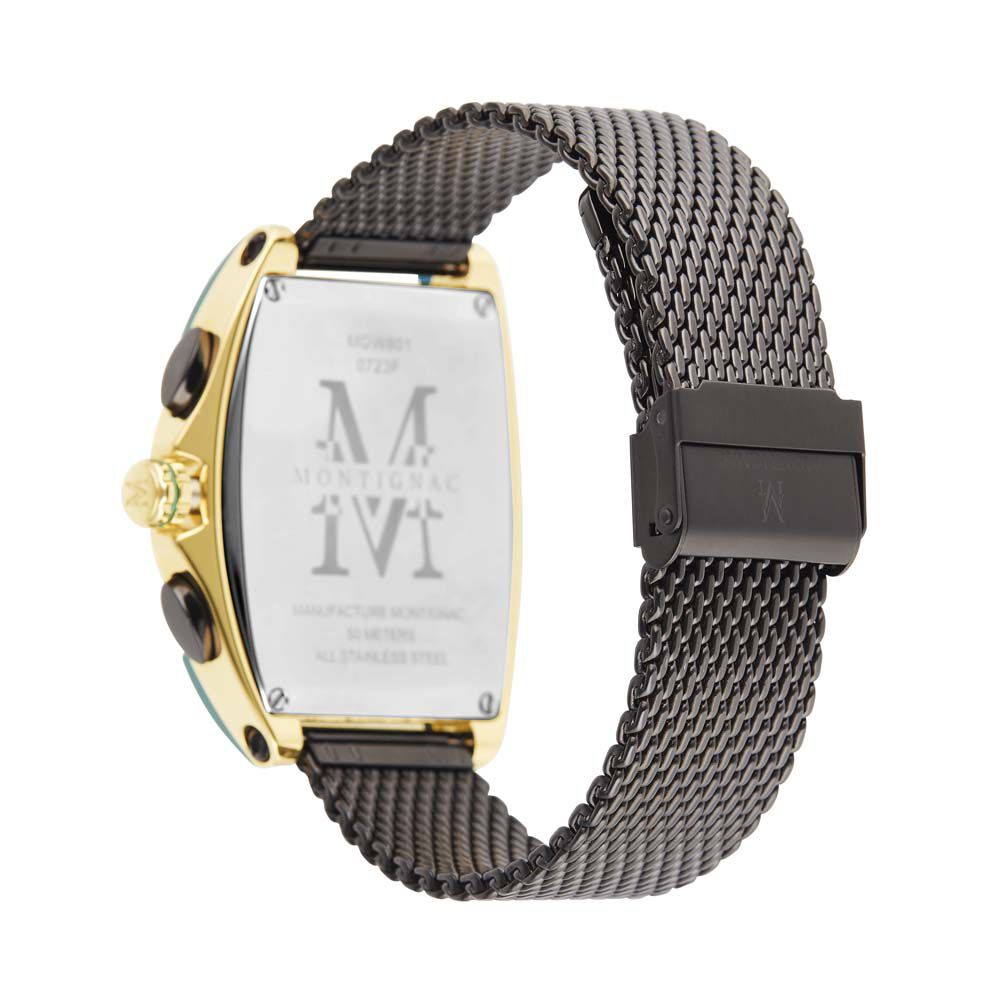 Montre Montignac Tonneau Vert - Montres &eacute;tanches Homme | Marc Orian