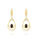 Boucles D'oreilles Pendantes Acier Doré Ruben Agate