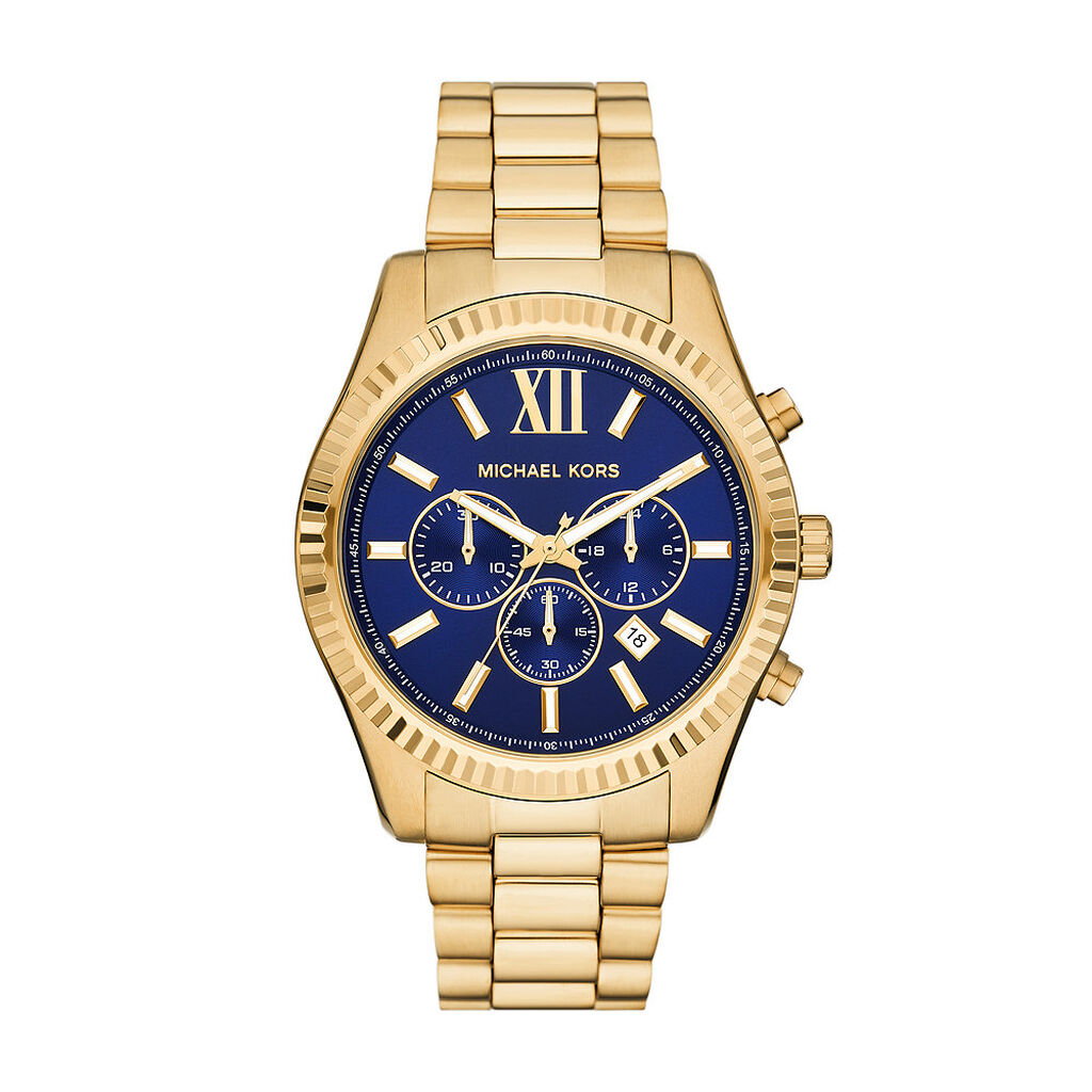 Montre Michael Kors Lexington Bleu - Montres étanches Homme | Marc Orian