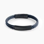 Bracelet Jourdan Come Cuir Bleu - Bracelets cuir Homme | Marc Orian