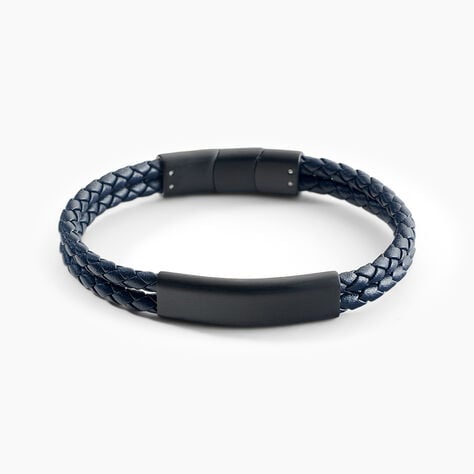 Bracelet Jourdan Come Cuir Bleu - Bracelets cuir Homme | Marc Orian