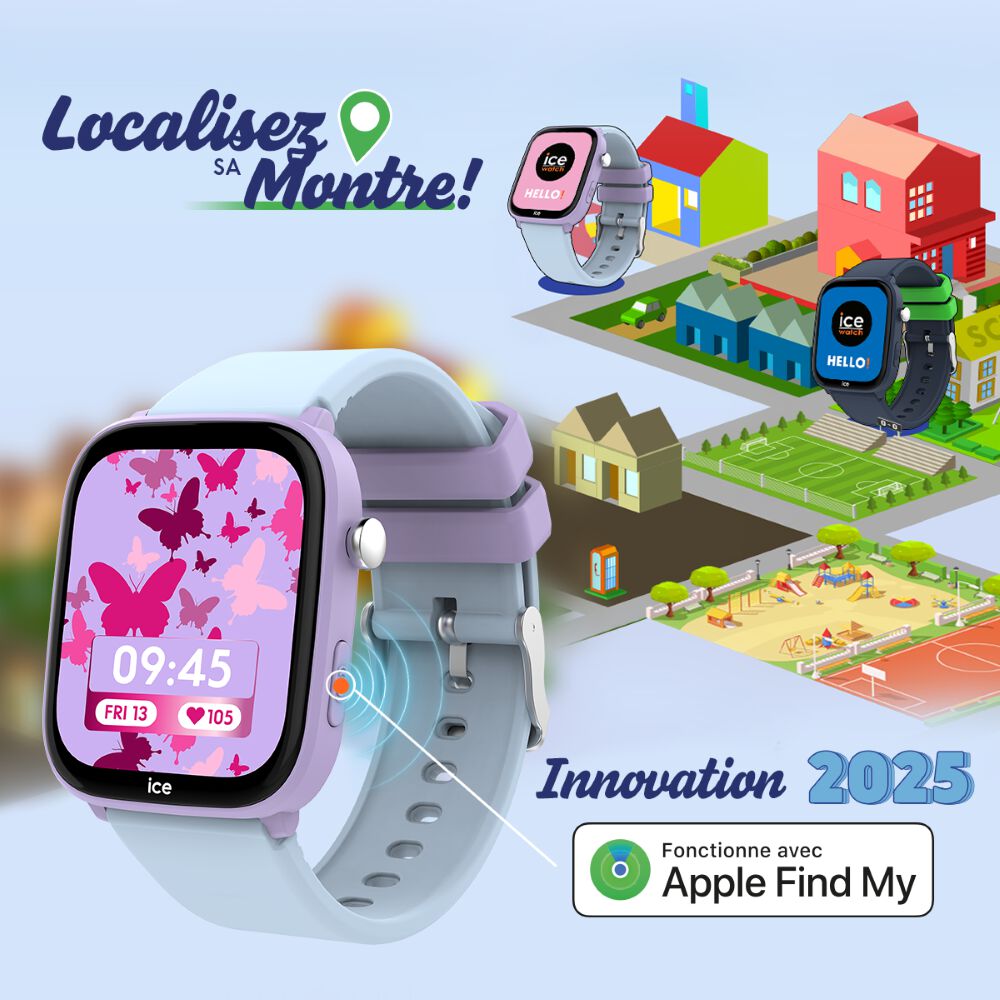 Montre Connect&eacute;e Ice Watch Ice Smart Junior 3.0 Ronde Find My - Montres connect&eacute;es Enfant | Marc Orian