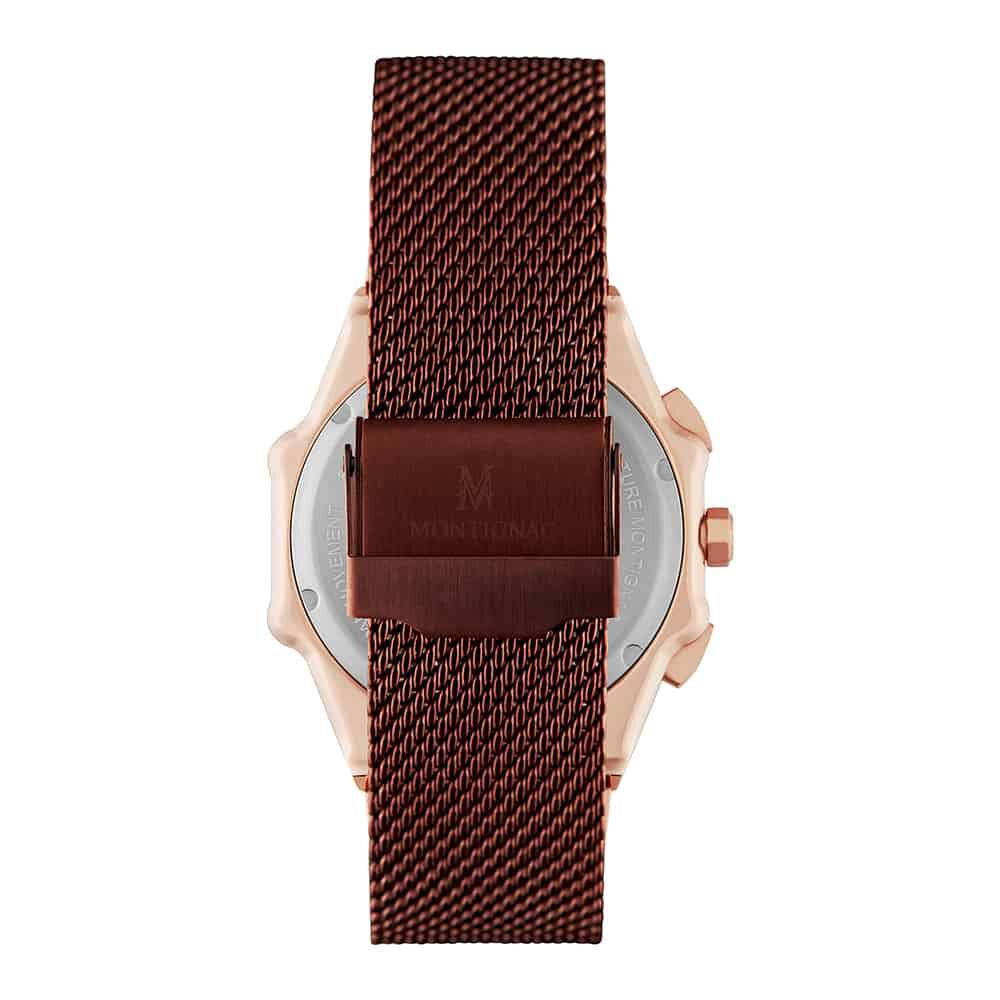 Montre Montignac Octongon Multifonction Marron - Montres étanches Homme | Marc Orian