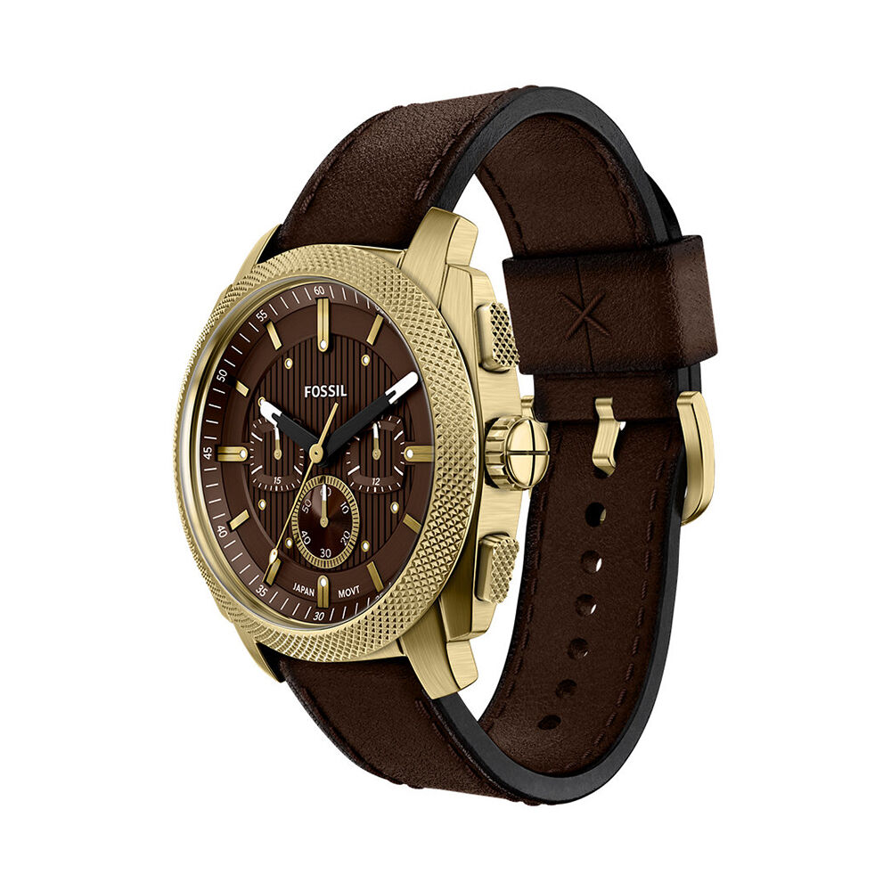 Montre Fossil Machine Marron - Montres &eacute;tanches Homme | Marc Orian