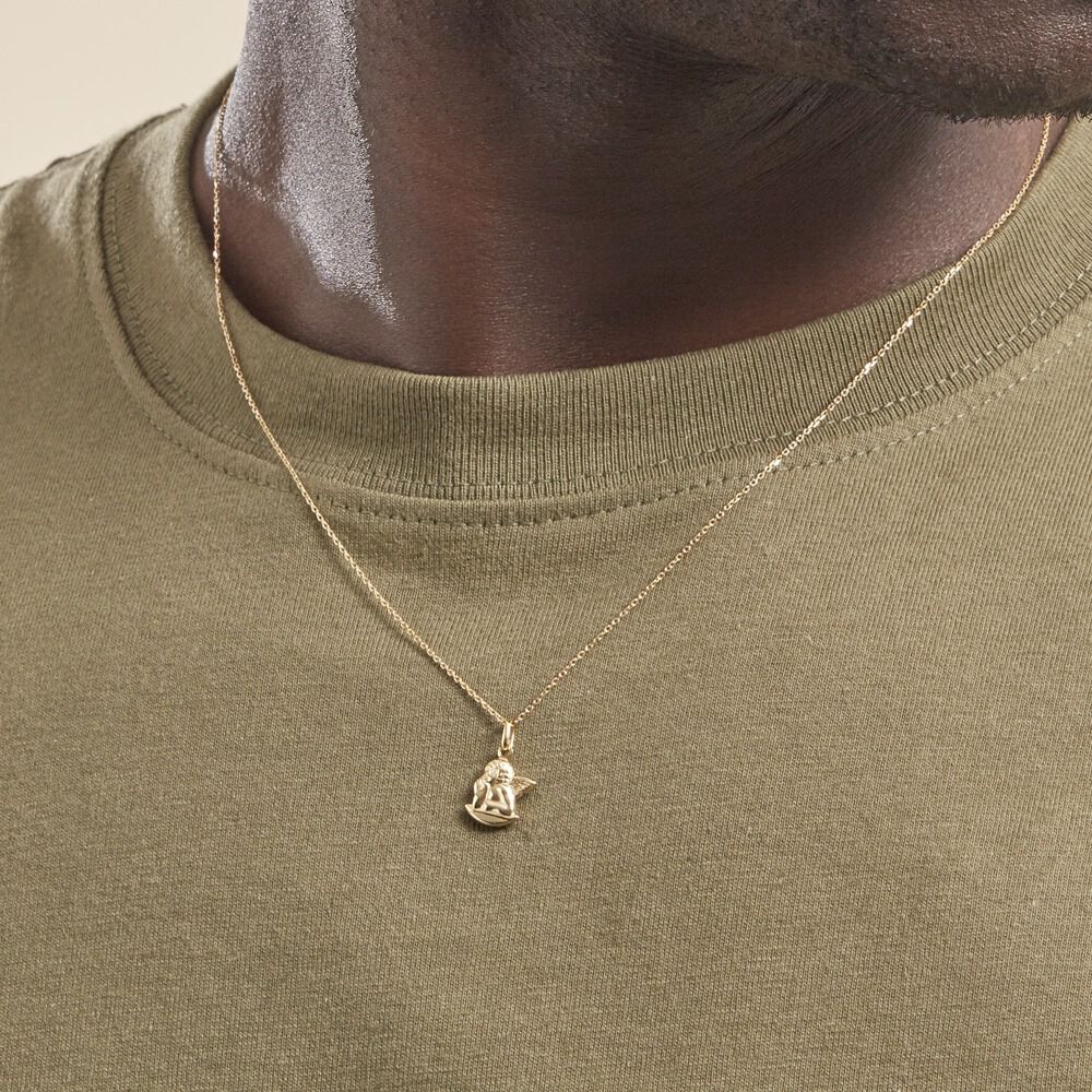 Pendentif Ange Endormi Or Jaune - Pendentifs Famille | Marc Orian