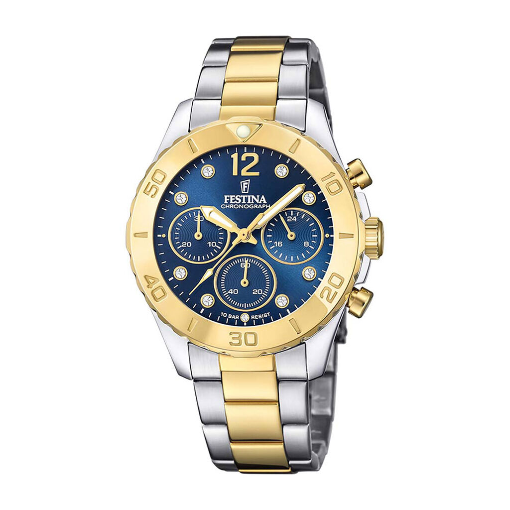 Montre Festina Boyfriend Bleu - Montres &eacute;tanches Femme | Marc Orian