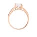 Bague Terese Or Rose Oxyde De Zirconium - Solitaires Femme | Marc Orian