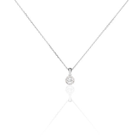 Collier Domitia Or Blanc Diamant - Colliers avec pierres Femme | Marc Orian