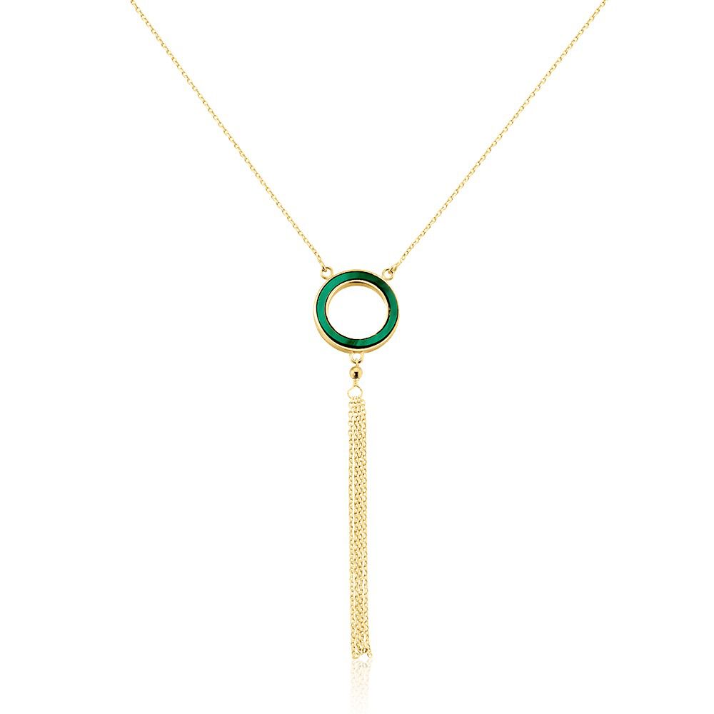 Collier L'incessante Or Jaune Malachite - Colliers avec pierres Femme | Marc Orian