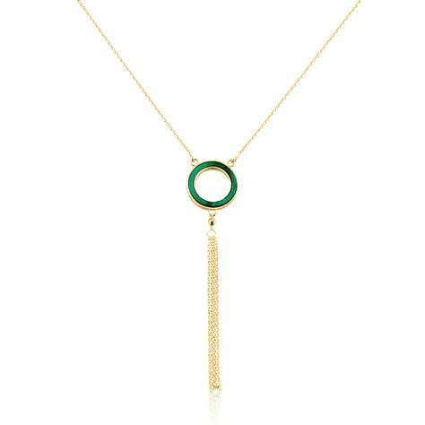 Collier L'incessante Or Jaune Malachite - Colliers avec pierres Femme | Marc Orian