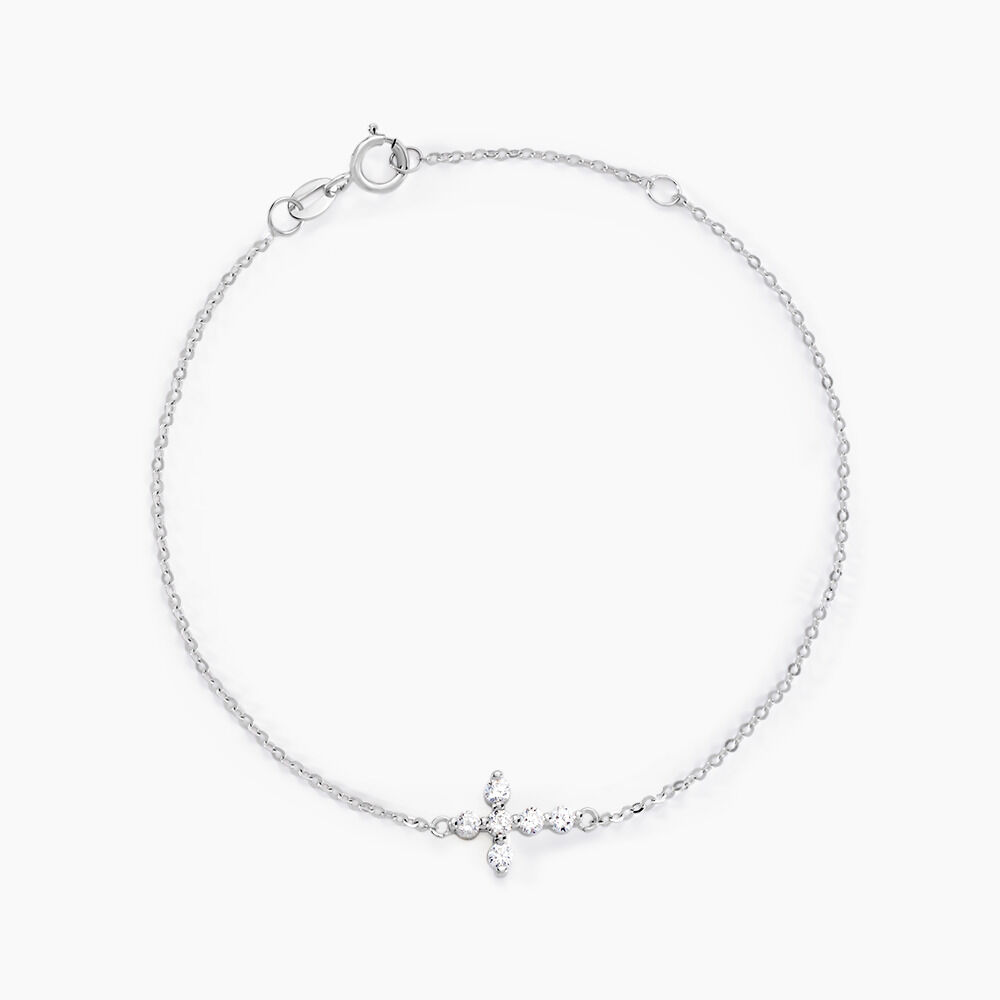 Bracelet Or Blanc Kerem Oxyde - Bracelets chaînes Femme | Marc Orian