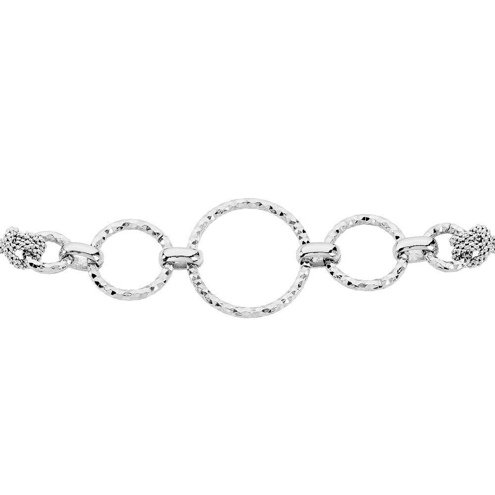 Bracelet Denia Argent Blanc - Bracelets chaînes Femme | Marc Orian