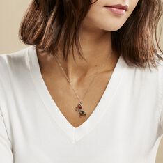 Collier Libellule Argent Blanc Ambre - Colliers Femme | Marc Orian