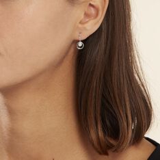 Boucles D'oreilles Pendantes Paulene Blanc Diamant Blanc - Boucles d'oreilles Pendantes Femme | Marc Orian
