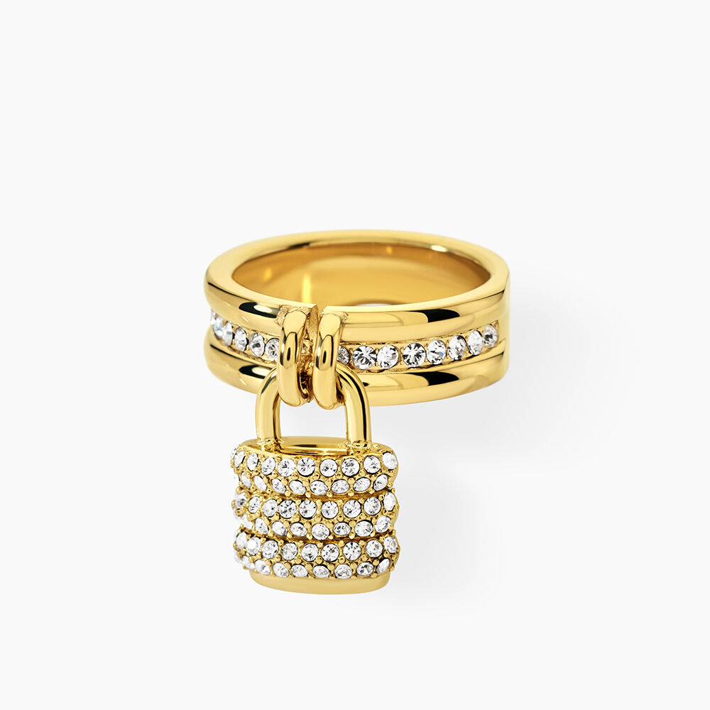 Bague Guess My Secret Acier Dor&eacute; Oxyde De Zirconium - Bijoux fantaisie Femme | Marc Orian