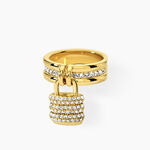 Bague Guess My Secret Acier Dor&eacute; Oxyde De Zirconium - Bijoux fantaisie Femme | Marc Orian