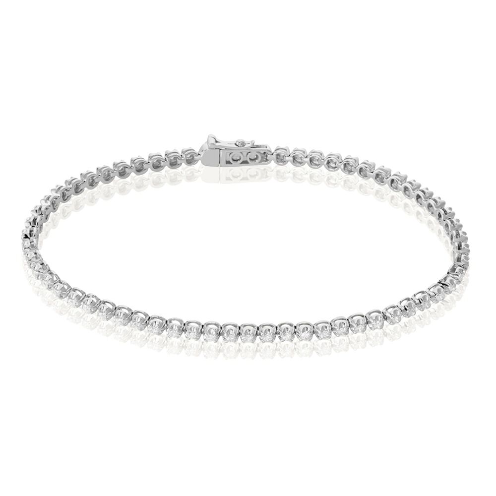 Bracelet Aleonor Or Blanc Diamant - Bracelets chaînes Femme | Marc Orian