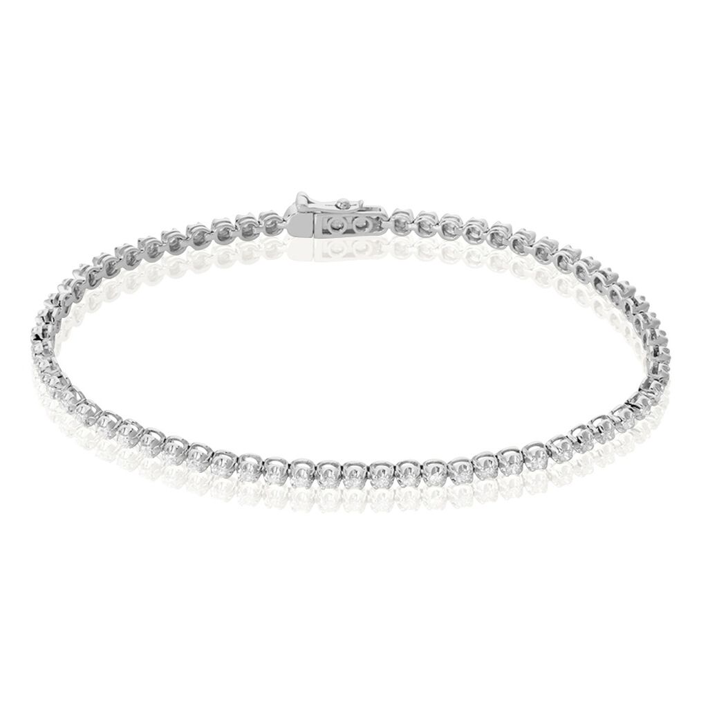 Bracelet Aleonor Or Blanc Diamant - Bracelets chaînes Femme | Marc Orian