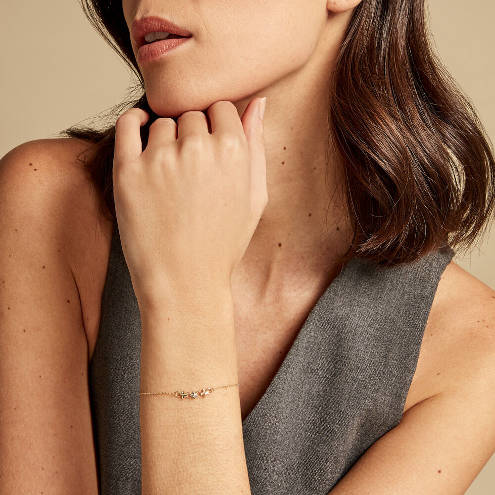 Bracelet Tricolore Or Jaune - Bracelets chaînes Femme | Marc Orian