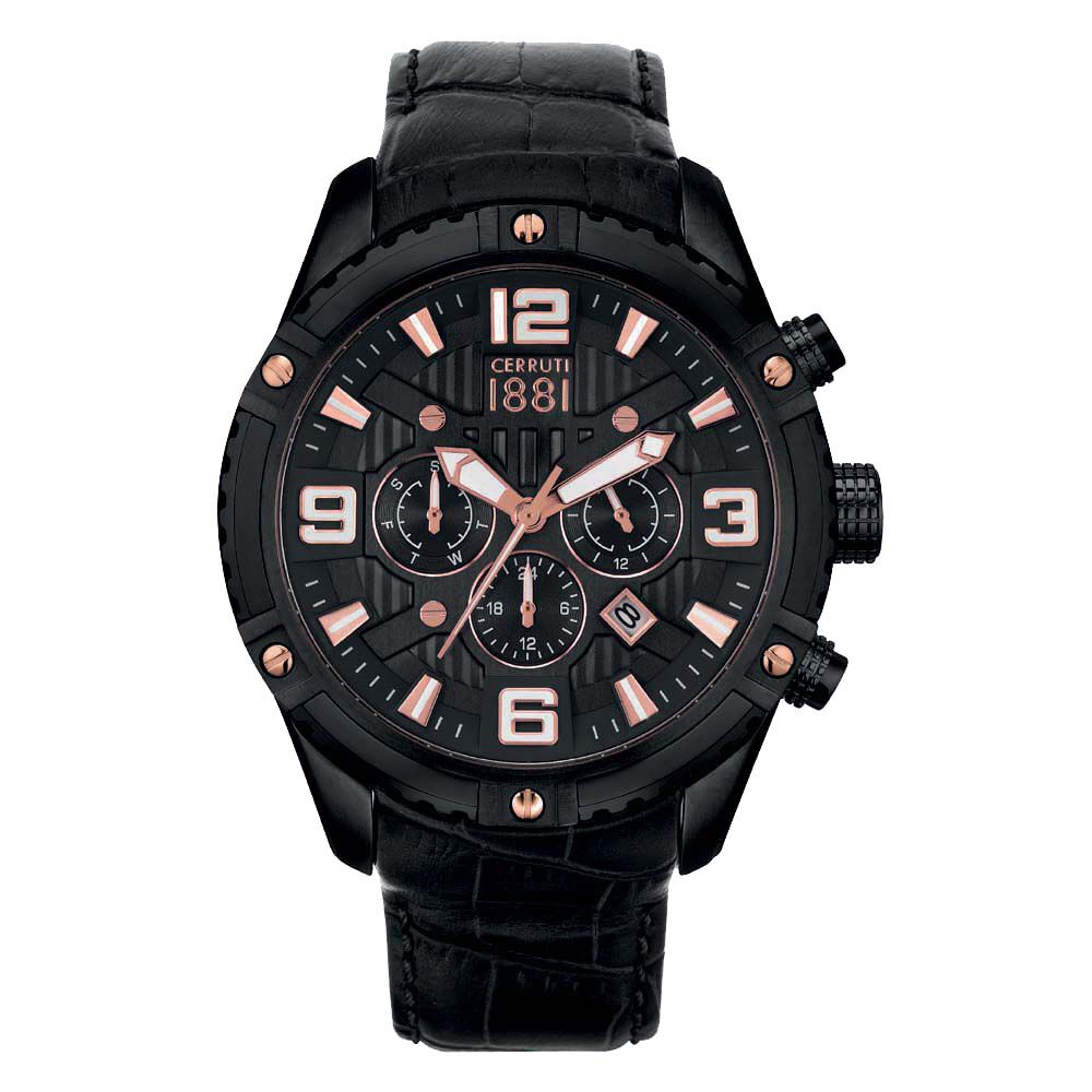 Montre Cerruti Laponte Noir - Montres &eacute;tanches Homme | Marc Orian