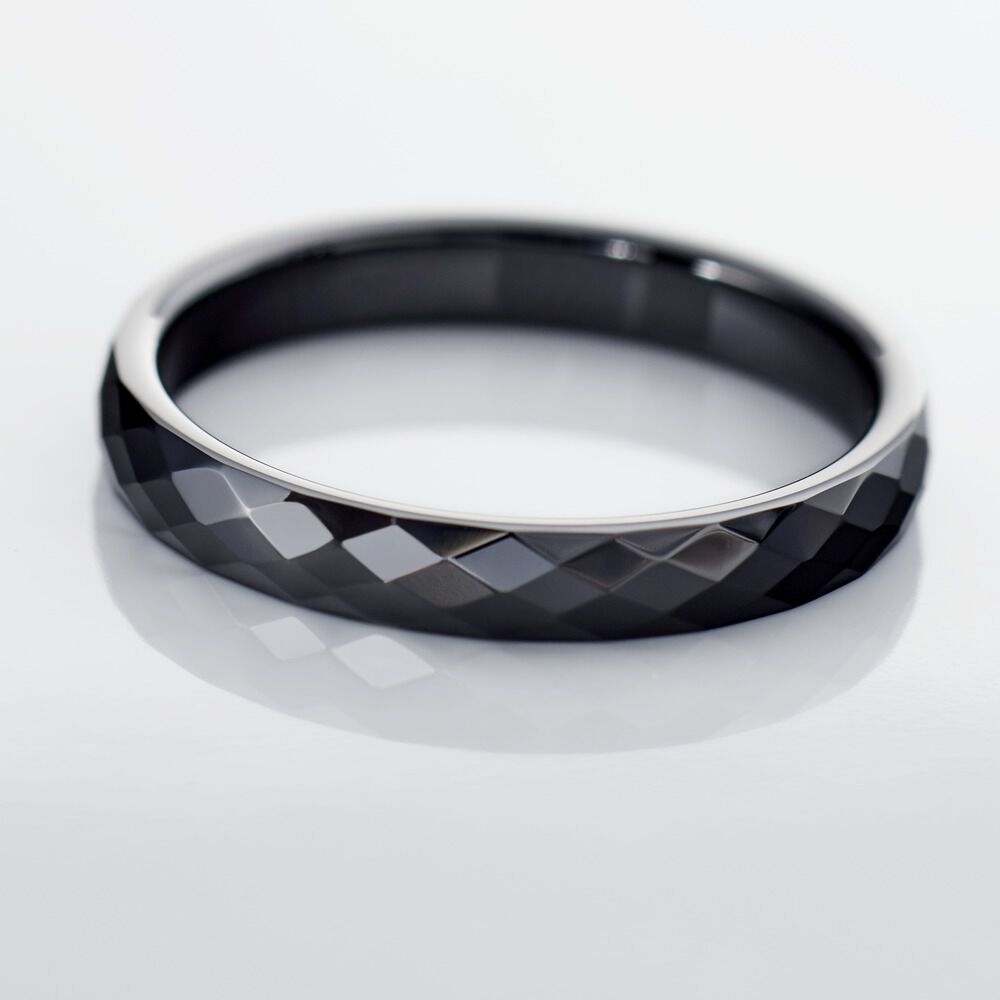 Bague Pilar Petite Ceramique Noir C&eacute;ramique - Bijoux fantaisie Femme | Marc Orian