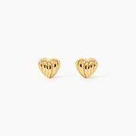 Boucles D'Oreilles Puces Anne-Maudae Argent Dor&eacute; A L'Or 750/1000 - Puces Femme | Marc Orian