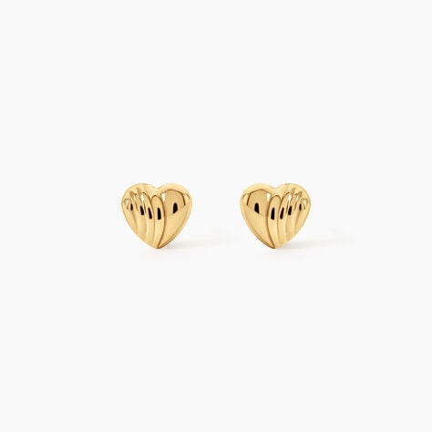 Boucles D'Oreilles Puces Anne-Maudae Argent Dor&eacute; A L'Or 750/1000 - Puces Femme | Marc Orian