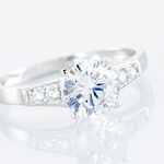 Bague Ivonne Or Blanc Oxyde De Zirconium - Solitaires Femme | Marc Orian