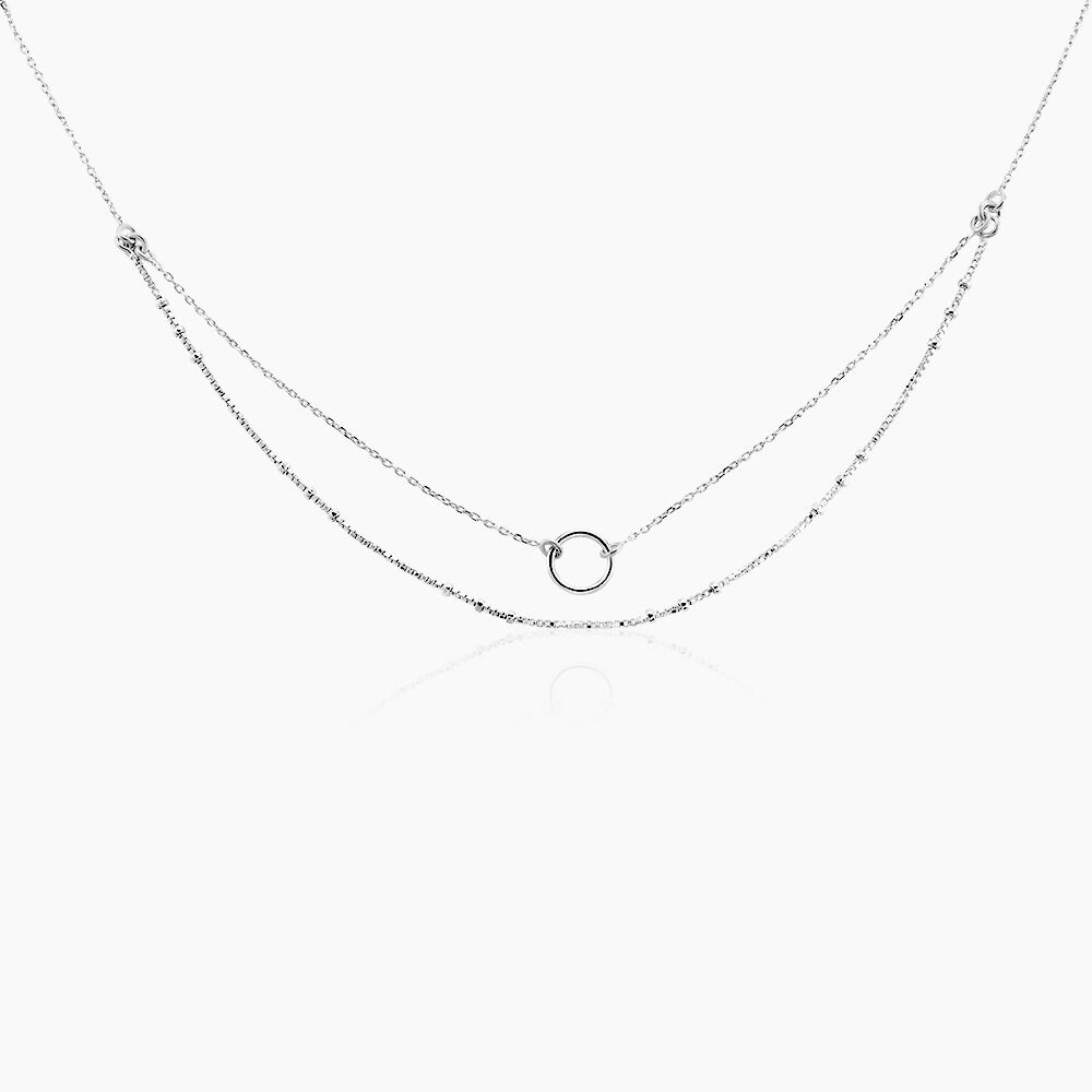 Collier Dayana Argent Blanc - Colliers ras du cou Femme | Marc Orian