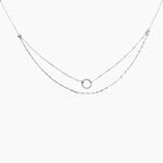 Collier Dayana Argent Blanc - Colliers ras du cou Femme | Marc Orian