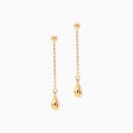 Boucles D'Oreilles Pendantes Maheva Plaqu&eacute; Or Jaune - Pendantes Femme | Marc Orian