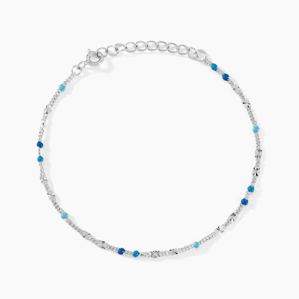 Bracelet Cacilia Argent Blanc - Bracelets fantaisie Femme | Marc Orian