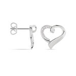 Boucles D'oreilles Puces Daviane Argent Blanc Oxyde De Zirconium - Puces Femme | Marc Orian